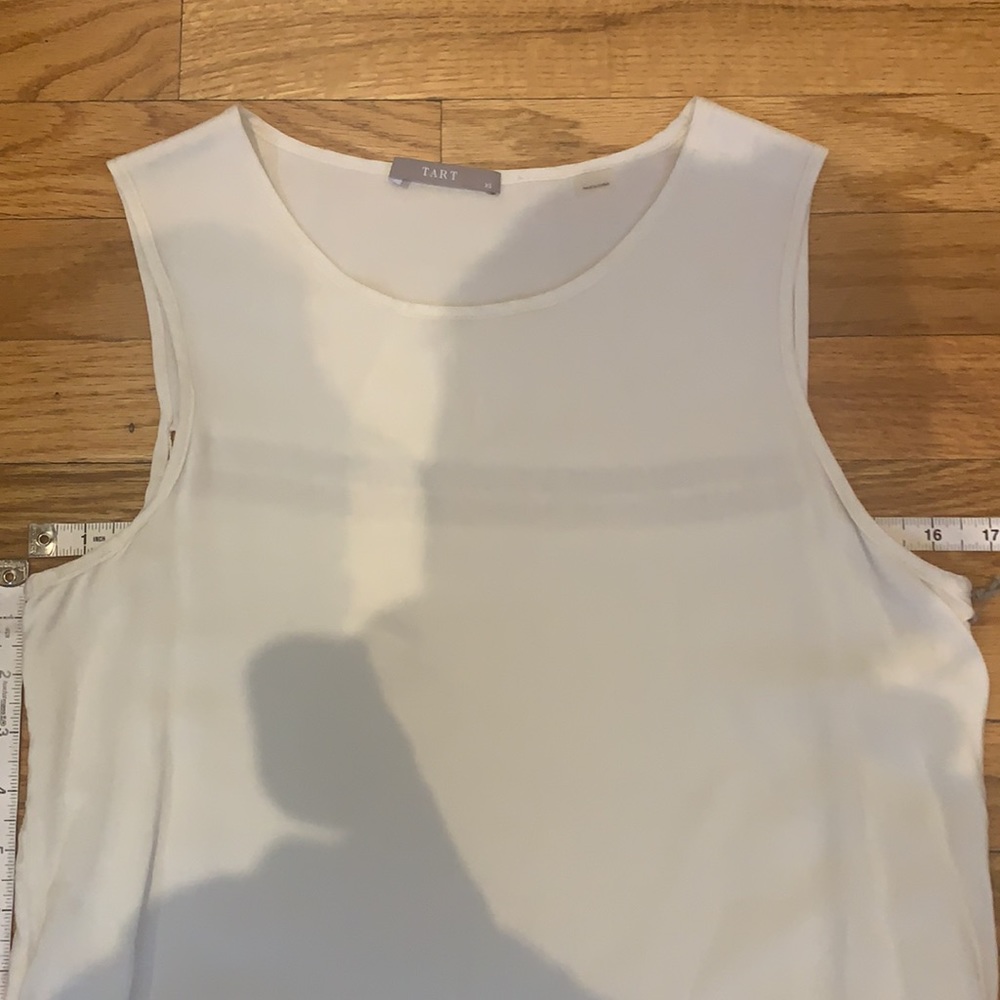 Cream, shift dress with lattice cut out details - Picture 3 of 9